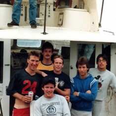 Montauk shark fishing 1987

