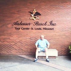 Visiting the Budweiser Brewery in St. Louis for my H.S. graduation trip in 2003. - Jena (daughter)