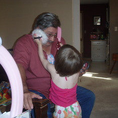 Play time with Papa was always fun! Papa even allowed Gabby to paint his toenails once. Anything to make those girls smile! xox