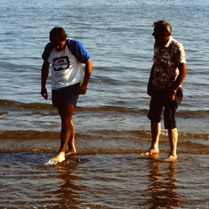 Son & Dad time . . . love this shot.  Long Point