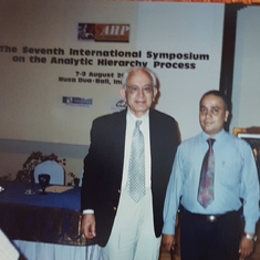 Shashi and Prof Saaty