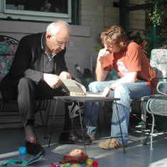 Discussing some AHP issues at Tom's home in 2003