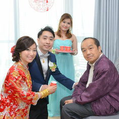 Attending nephew's wedding in 2014 Nov (tea)