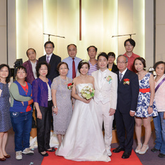 Attending nephew's wedding in 2014 Nov - Chow's Family