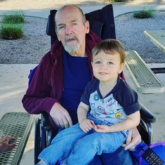 Tom and his Grandson Maxton March 2019