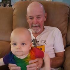 Tom with his grandson Maxton