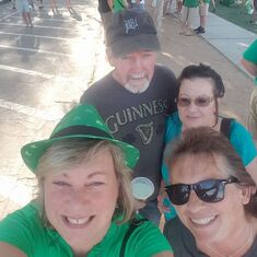 Tom and his "girlfriend" Marykay at the Saint Patricks day festival Chandler. Jacqueline and Sharon.