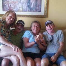 Margaret and John Osinski, Sharon and Tom.  Our Vegas trip for Sharon's Birthday