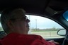 Tom, driving,  one of the things he loved to do!! We should have never left WI.