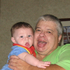 Tom and Levi, his Grandson, with his middle name, he loved him so very much, as he did his Granddaughter Kat, and his Daughters, Amy and Amanda also.