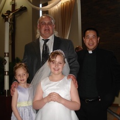 Tommy with his god-daughter Abby at her 1st Communion