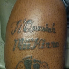 Mommy tattooed her name