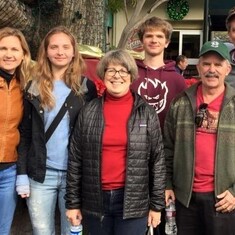 With the Pfiffners in California in 2016