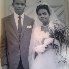 Engr and Mrs T A Ukoha on wedding day