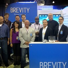 Tim and the Brevity team at NAB, April 2012