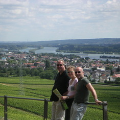 with Claudia and Thomas in the Rhein Valley