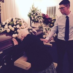 Conor consoling his grandmother