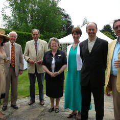 With Sir Jack and Lady Page, Vaughan Williams,  Dr Andrew and Virginia Bushell and Hailey House Summer Lunch 2006
