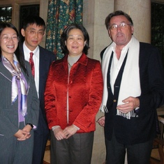 With Lawrence and Sharen Tang and Scholar Jingjing Chen  at Rhodes House Welcome Lunch 2006