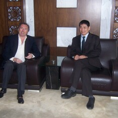 With Prof. Gong Li of the Central Party School in Beijing 