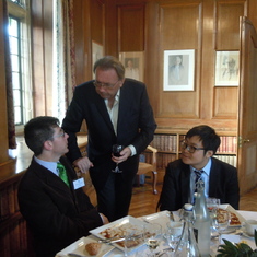 With Scholar Yimin Wu and Dr Richard Lofthouse Rhodes House Scholars Lunch 2011