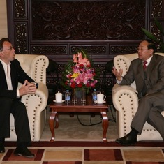 2011 In Beijing with Mr Li Ruogu,  Chairmn &Pres. Export-Import Bank of China (China Eximbank)
