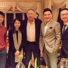 with John Cho Kit Chan, Kary Ka Wai Chan, Tiangqi Han, Hanyang Ye  Christmas dinner 2017