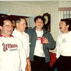 Tim, with his brothers, Chris and Paul and their uncle, Tom