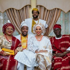 Baba @ Irede & Agbeke’s Traditional Wedding, July 2016.
