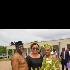 Myself and the Ajalas at the book launch in Abuja