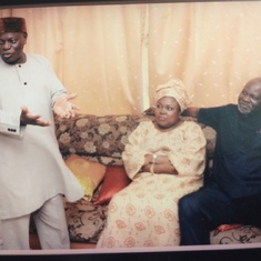 Baba, standing as a father during Kemi's wedding introduction