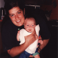 Tina and my son Michael Morrissey July 1993