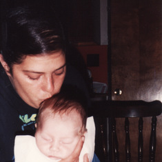 Tina with my son Michael Morrissey July 1993