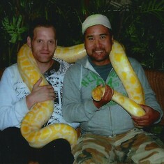 Todd, Curt & the Snake at the Clark County Fair