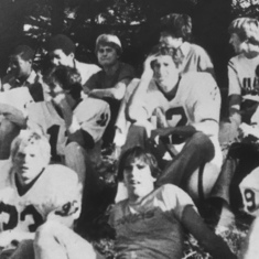 Watching a JV Game after practice Fall 1981