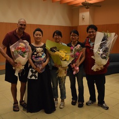 Todd and some classmates came to my senior recital 2013