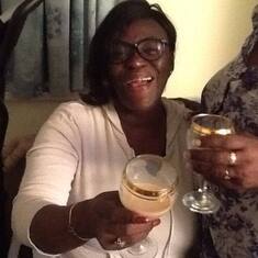 Toks - her usual jolly self!! We shall surely miss her. 