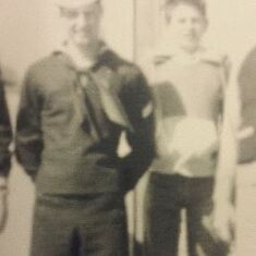 Nick and his brother Owen, when Owen joined the Navy.