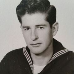 Nick as an enlisted sailor.