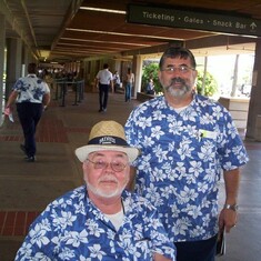 2005 with Randy in Hawaii -- Big Island