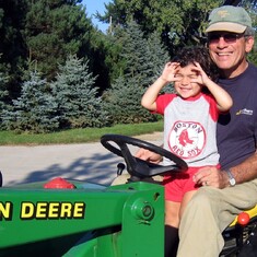 Aug 2007 on grandpa's tractor