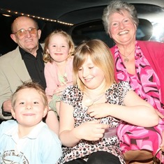 Tom and Joan and grandkids