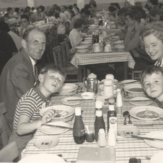 Tom's Dad and Mum and his nephews Keith and Peter at Butlins