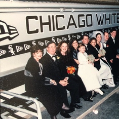 Pics from my wedding day at Comiskey Park 2001