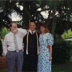 Tom Shafer - with Michael and Sondra- Michaels Graduation
