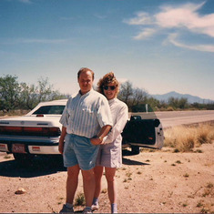 Tom Shafer - with Leah in Arizona