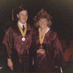 Tom and Leah Graduation 1985