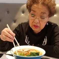 She loved to eat ramen, 2016