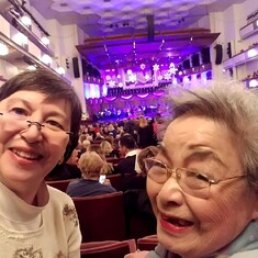 We loved going to the holiday concert at the Kennedy Center
