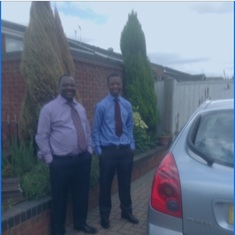In Birmingham with his son at a Friend’s. My hero. Known since Chegutu.
